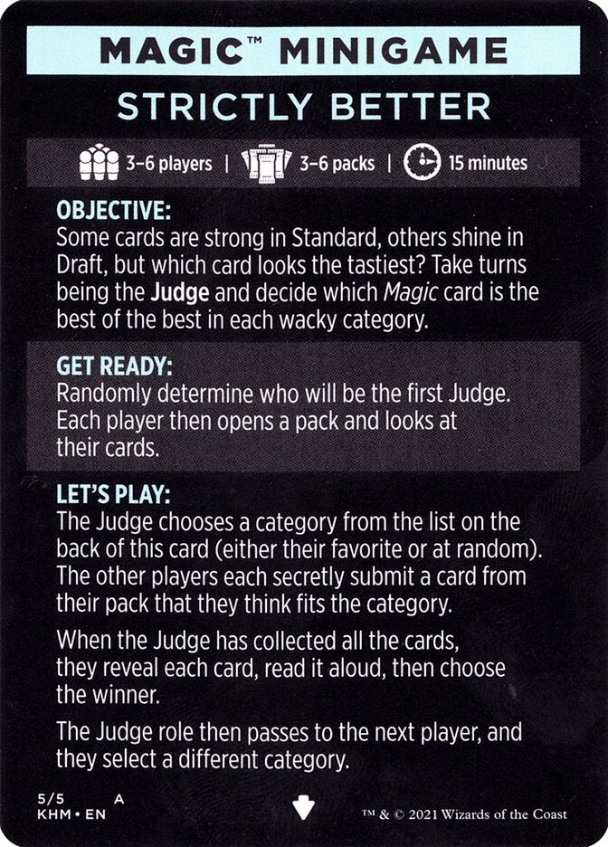 Strictly Better (Magic Minigame) [Kaldheim Minigame] | Game Master's Emporium (The New GME)