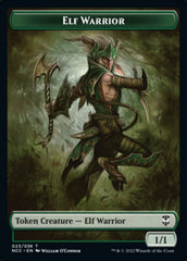 Elf Warrior // Wurm Double-Sided Token [Streets of New Capenna Commander Tokens] | Game Master's Emporium (The New GME)