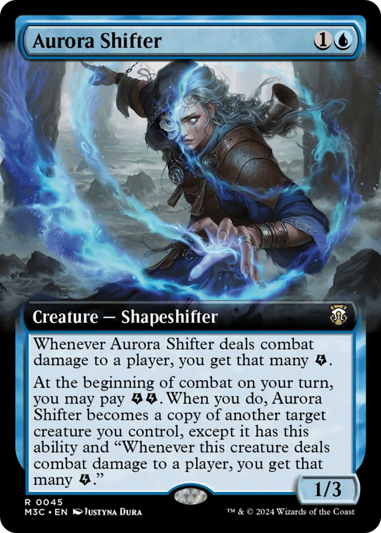 Aurora Shifter (Extended Art) (Ripple Foil) [Modern Horizons 3 Commander] | Game Master's Emporium (The New GME)