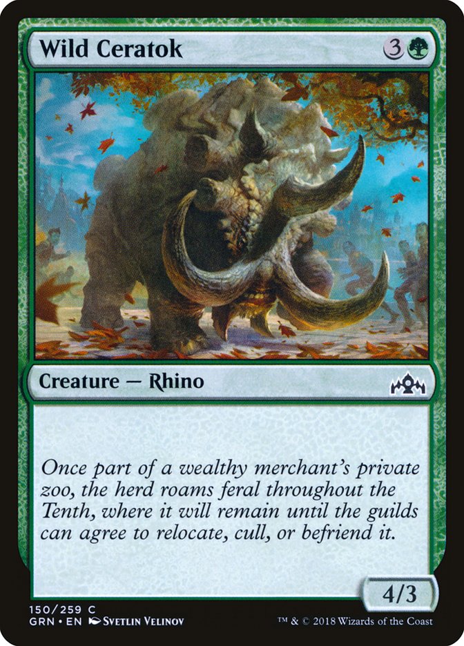 Wild Ceratok [Guilds of Ravnica] | Game Master's Emporium (The New GME)