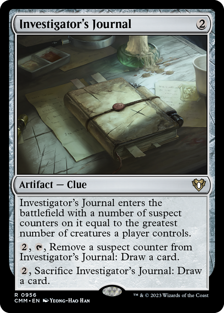 Investigator's Journal [Commander Masters] | Game Master's Emporium (The New GME)