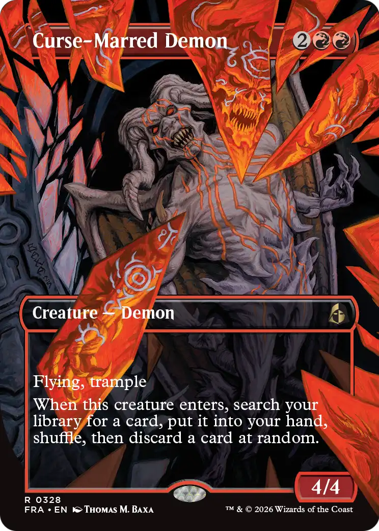 Curse-Marred Demon (Borderless) [Reality Fracture] | Game Master's Emporium (The New GME)