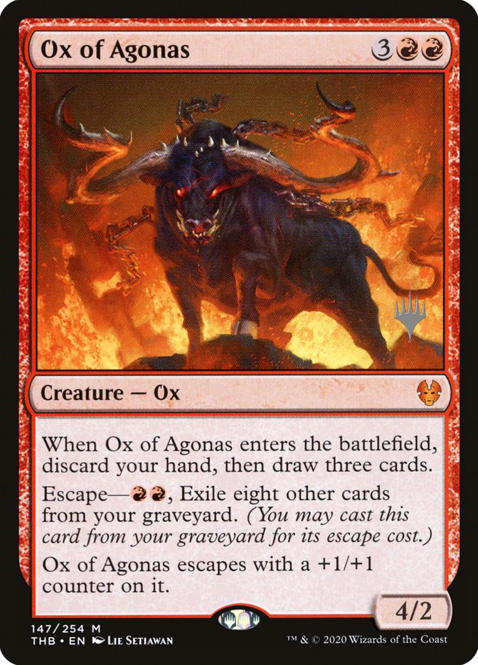 Ox of Agonas (Promo Pack) [Theros Beyond Death Promos] | Game Master's Emporium (The New GME)