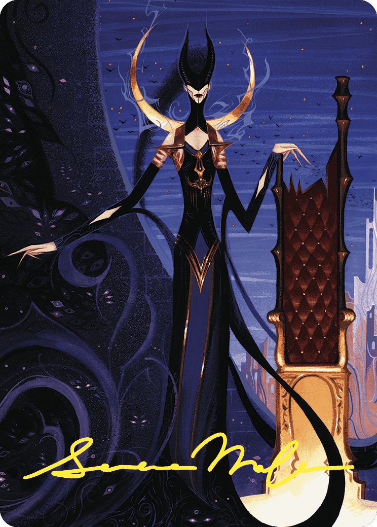 Ashiok, Wicked Manipulator Art Card (57/81) (Gold-Stamped Signature) [Wilds of Eldraine Art Series] | Game Master's Emporium (The New GME)