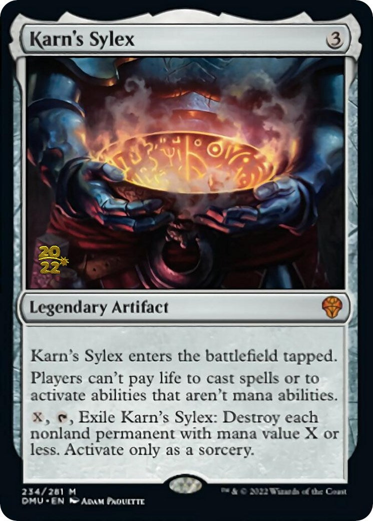 Karn's Sylex [Dominaria United Prerelease Promos] | Game Master's Emporium (The New GME)