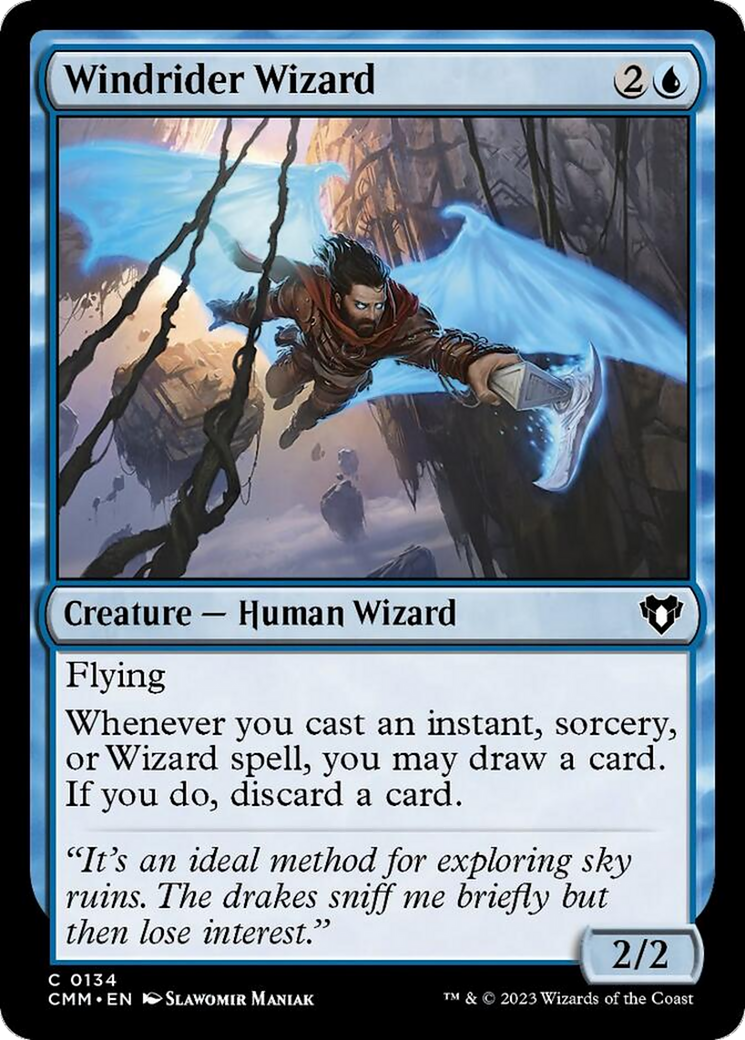 Windrider Wizard [Commander Masters] | Game Master's Emporium (The New GME)