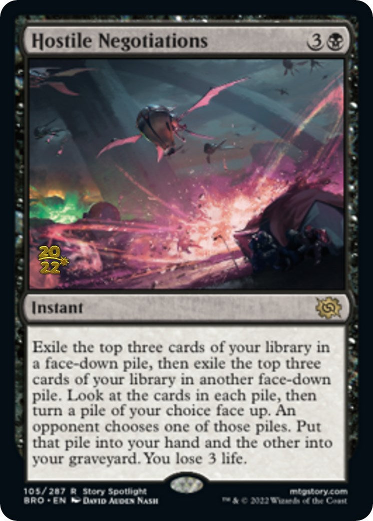 Hostile Negotiations [The Brothers' War Prerelease Promos] | Game Master's Emporium (The New GME)