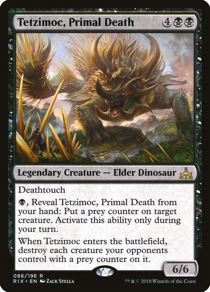 Tetzimoc, Primal Death [Rivals of Ixalan] | Game Master's Emporium (The New GME)