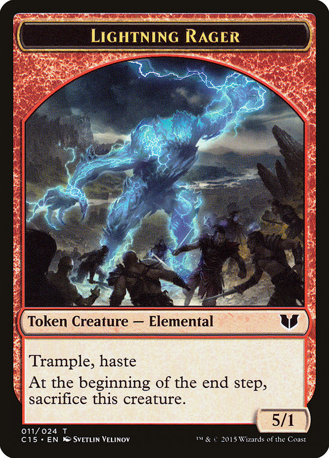 Lightning Rager // Lightning Rager Double-Sided Token [Commander 2015 Tokens] | Game Master's Emporium (The New GME)
