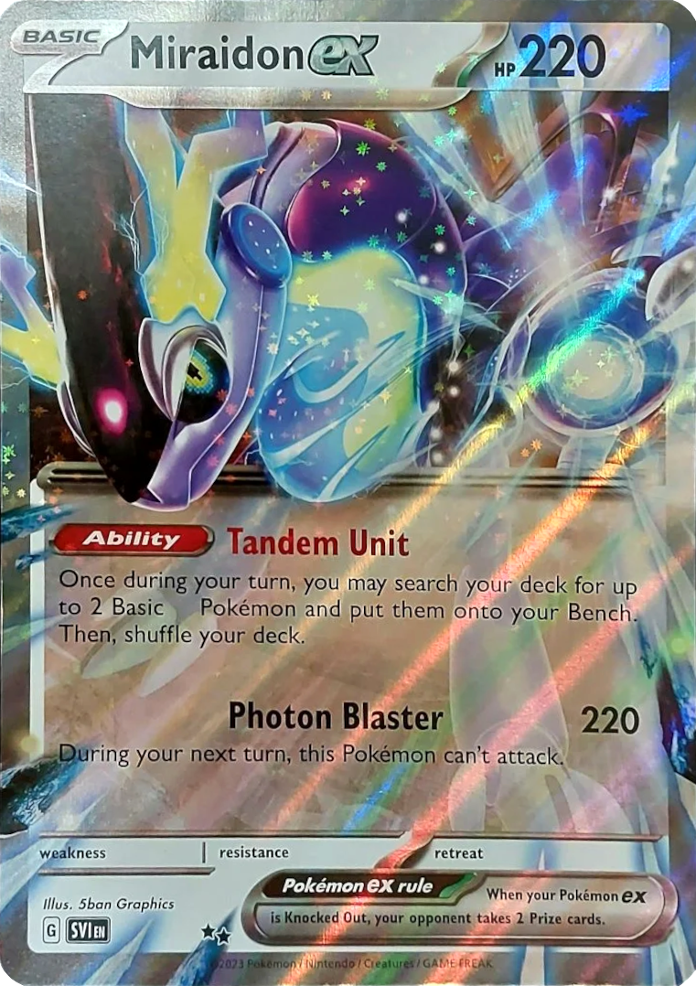 Miraidon ex (Unnumbered) (Jumbo Card) [Scarlet & Violet: Base Set] | Game Master's Emporium (The New GME)