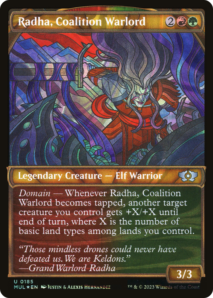 Radha, Coalition Warlord (Halo Foil) [Multiverse Legends] | Game Master's Emporium (The New GME)