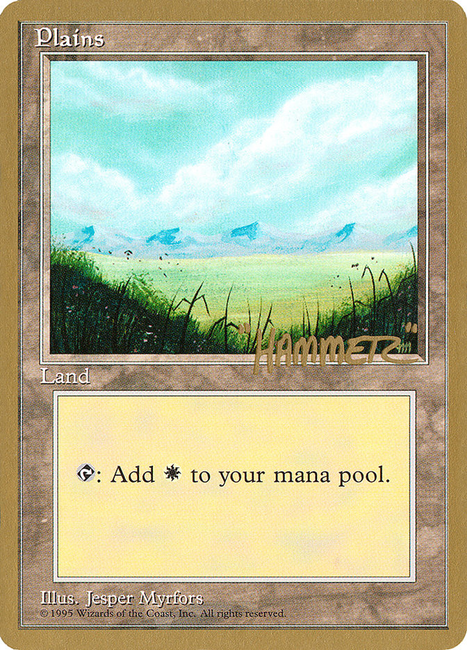 Plains (shr366) (Shawn "Hammer" Regnier) [Pro Tour Collector Set] | Game Master's Emporium (The New GME)
