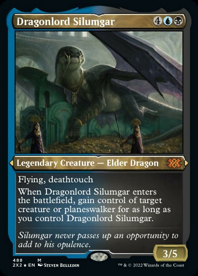 Dragonlord Silumgar (Foil Etched) [Double Masters 2022] | Game Master's Emporium (The New GME)