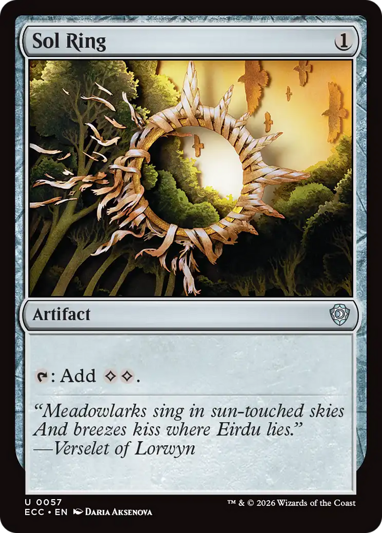 Sol Ring (0057) [Lorwyn Eclipsed Commander] | Game Master's Emporium (The New GME)