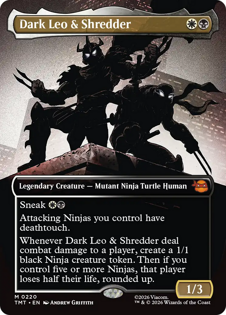Dark Leo & Shredder (Borderless) [Teenage Mutant Ninja Turtles] | Game Master's Emporium (The New GME)