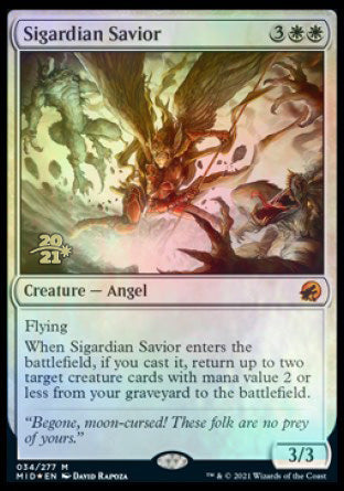 Sigardian Savior [Innistrad: Midnight Hunt Prerelease Promos] | Game Master's Emporium (The New GME)
