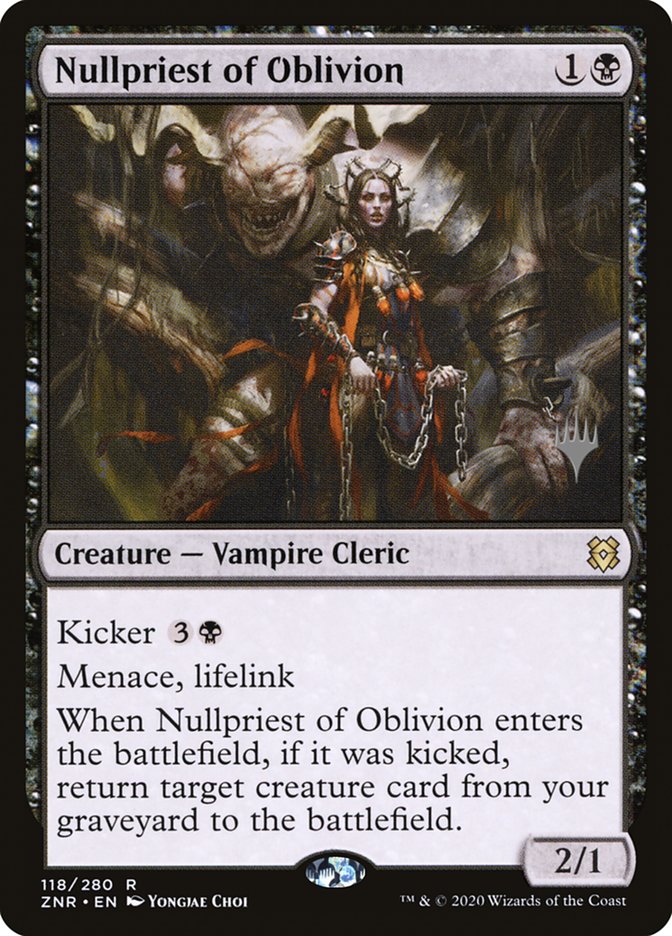 Nullpriest of Oblivion (Promo Pack) [Zendikar Rising Promos] | Game Master's Emporium (The New GME)