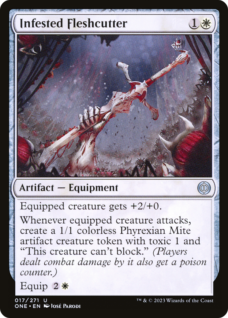 Infested Fleshcutter [Phyrexia: All Will Be One] | Game Master's Emporium (The New GME)
