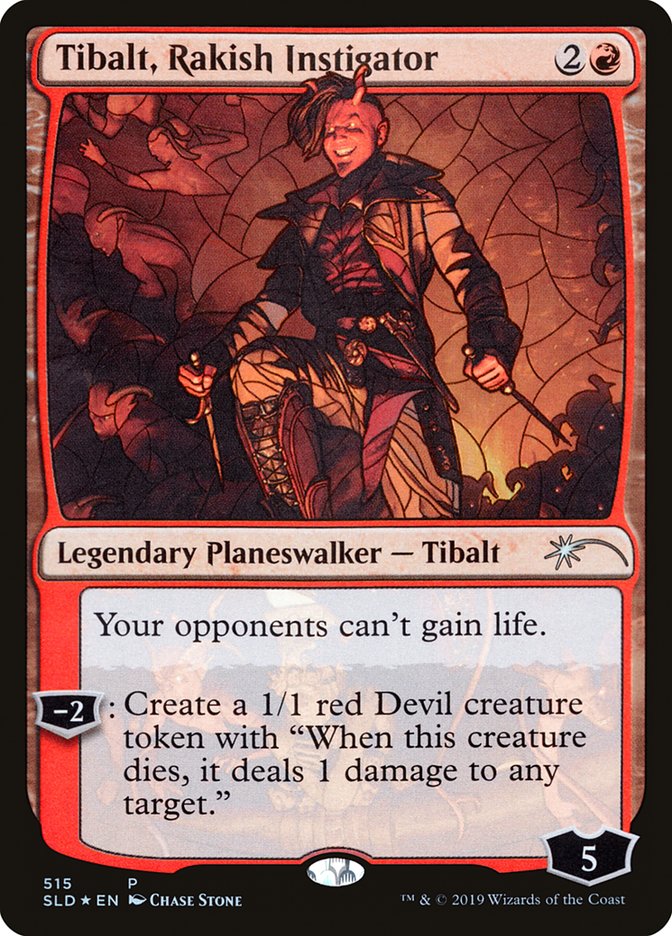 Tibalt, Rakish Instigator (Stained Glass) [Secret Lair Drop Promos] | Game Master's Emporium (The New GME)