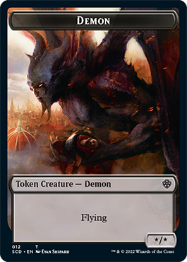 Demon // Demon Double-Sided Token [Starter Commander Decks] | Game Master's Emporium (The New GME)