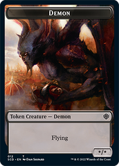 Demon // Demon Double-Sided Token [Starter Commander Decks] | Game Master's Emporium (The New GME)