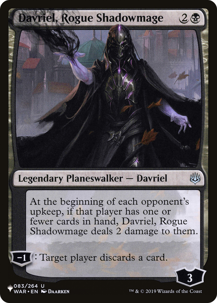 Davriel, Rogue Shadowmage [The List Reprints] | Game Master's Emporium (The New GME)