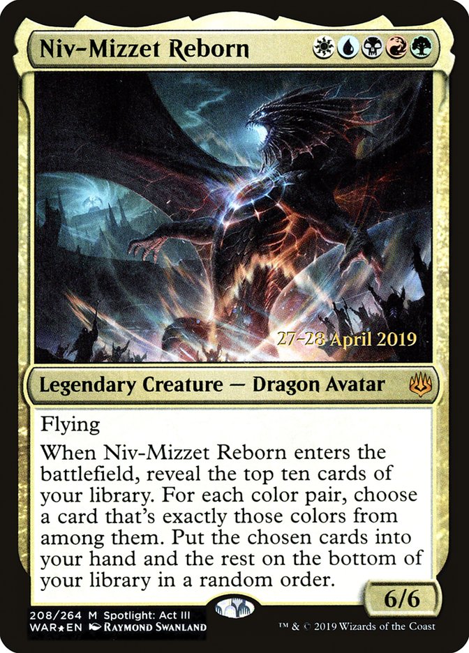 Niv-Mizzet Reborn [War of the Spark Prerelease Promos] | Game Master's Emporium (The New GME)
