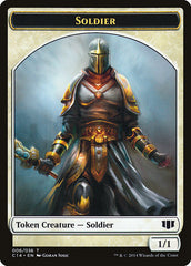 Soldier // Spirit Double-Sided Token [Commander 2014 Tokens] | Game Master's Emporium (The New GME)