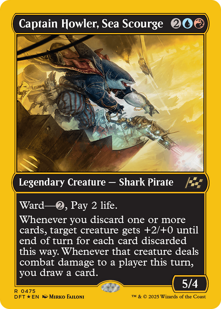 Captain Howler, Sea Scourge (First-Place Foil) [Aetherdrift] | Game Master's Emporium (The New GME)