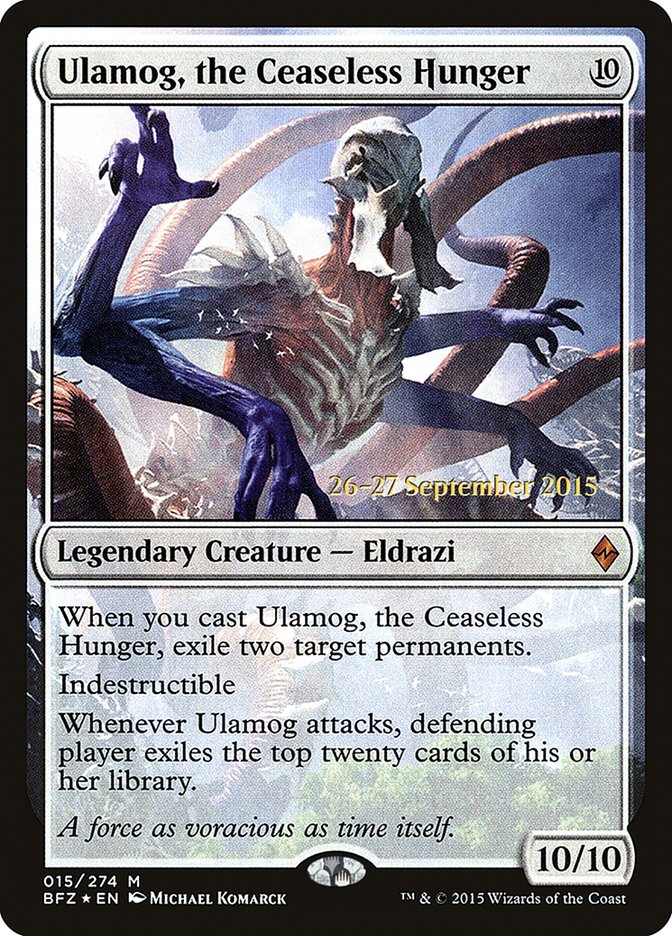 Ulamog, the Ceaseless Hunger [Battle for Zendikar Prerelease Promos] | Game Master's Emporium (The New GME)