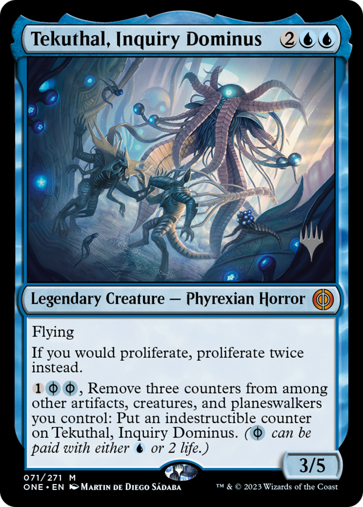 Tekuthal, Inquiry Dominus (Promo Pack) [Phyrexia: All Will Be One Promos] | Game Master's Emporium (The New GME)
