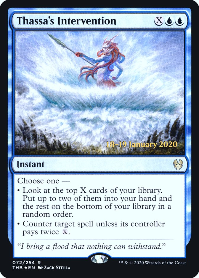 Thassa's Intervention [Theros Beyond Death Prerelease Promos] | Game Master's Emporium (The New GME)