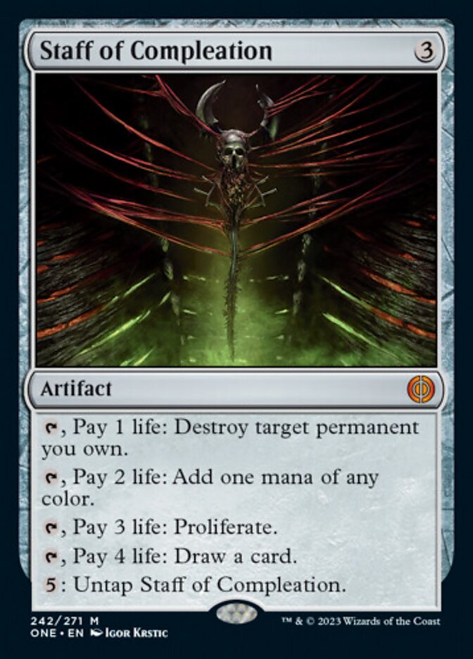 Staff of Compleation [Phyrexia: All Will Be One] | Game Master's Emporium (The New GME)