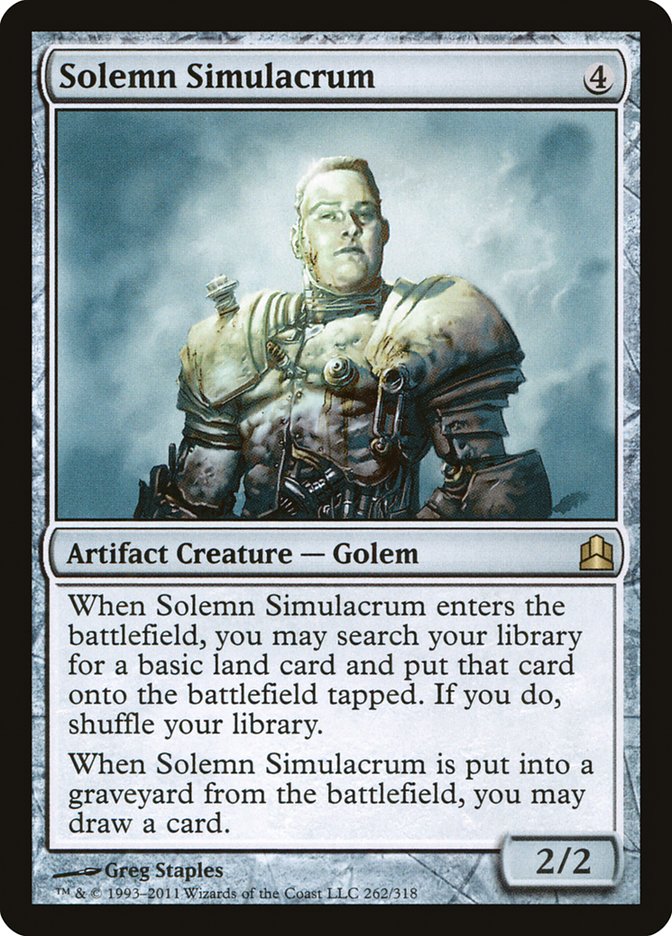 Solemn Simulacrum [Commander 2011] | Game Master's Emporium (The New GME)