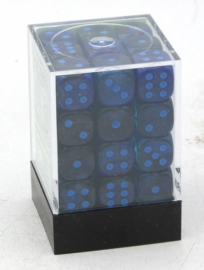 Chessex 36D6 Gemini Translucent Blue-Blue/Light Blue 12mm Dice | Game Master's Emporium (The New GME)