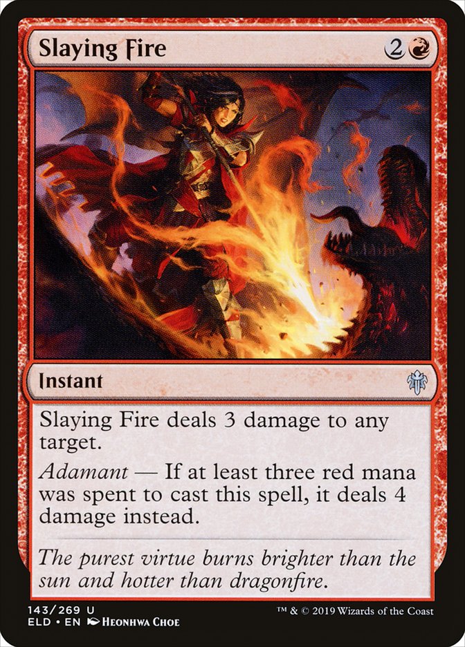 Slaying Fire [Throne of Eldraine] | Game Master's Emporium (The New GME)