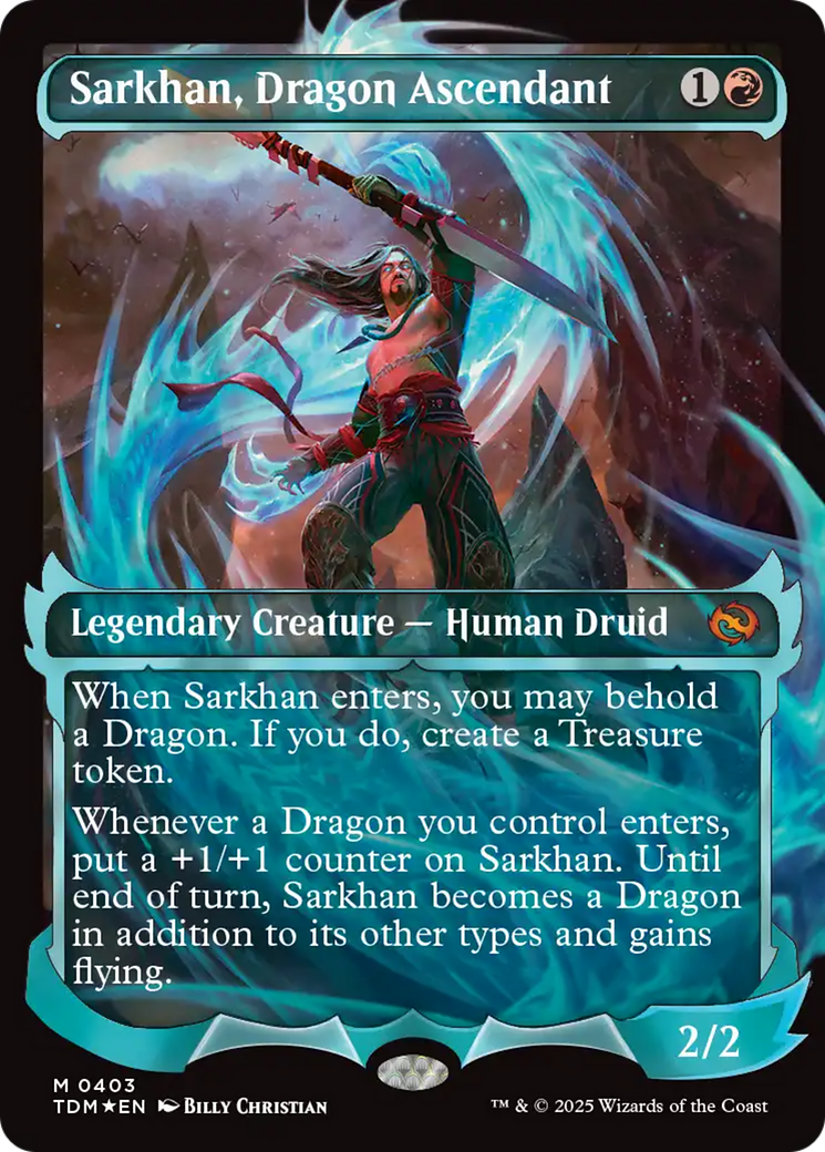 Sarkhan, Dragon Ascendant (0403) (Showcase) [Tarkir: Dragonstorm] | Game Master's Emporium (The New GME)