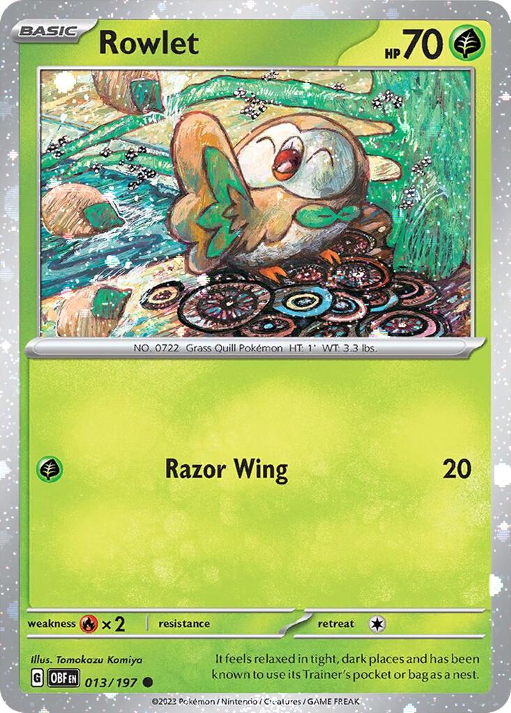 Rowlet (013/197) (Cosmos Holo) [Miscellaneous Cards] | Game Master's Emporium (The New GME)