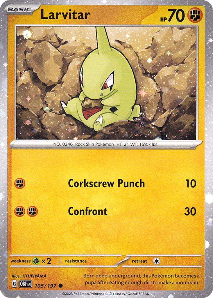 Larvitar (105/197) (Cosmos Holo) [Miscellaneous Cards] | Game Master's Emporium (The New GME)