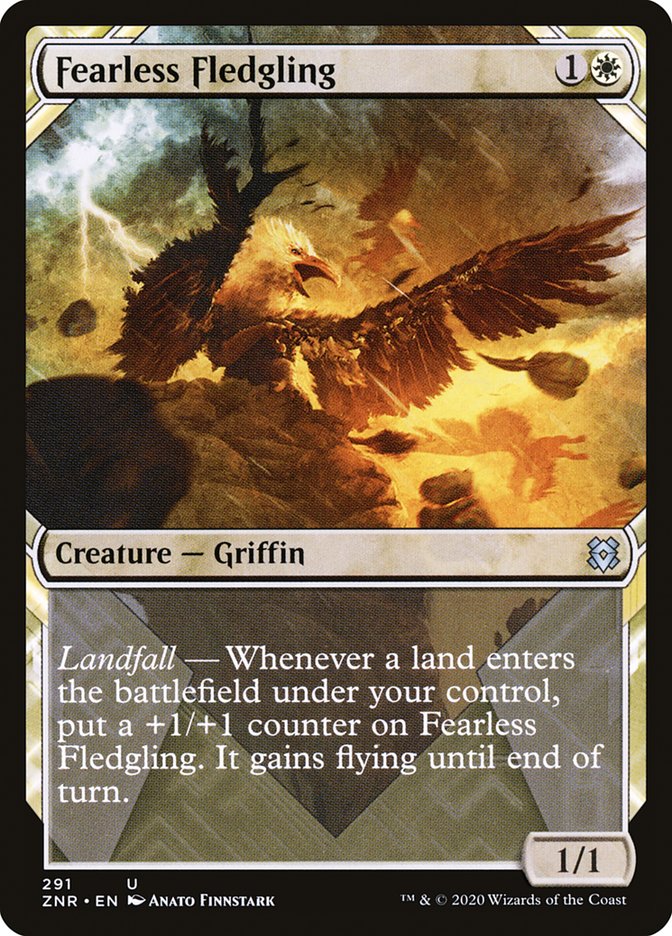 Fearless Fledgling (Showcase) [Zendikar Rising] | Game Master's Emporium (The New GME)