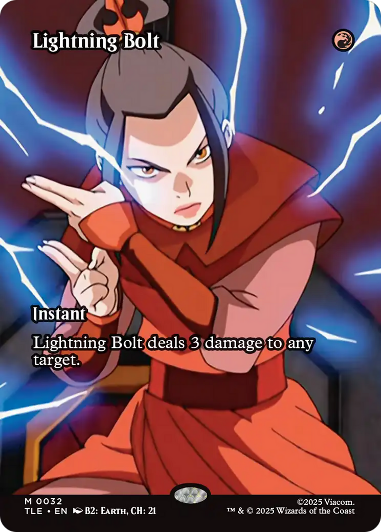 Lightning Bolt (Borderless) [Avatar: The Last Airbender: Eternal-Legal] | Game Master's Emporium (The New GME)