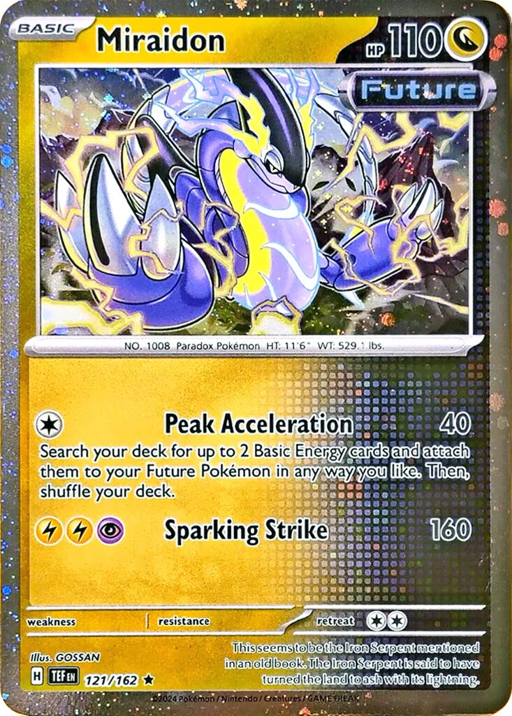 Miraidon (121/162) (Cosmos Holo) [Miscellaneous Cards] | Game Master's Emporium (The New GME)