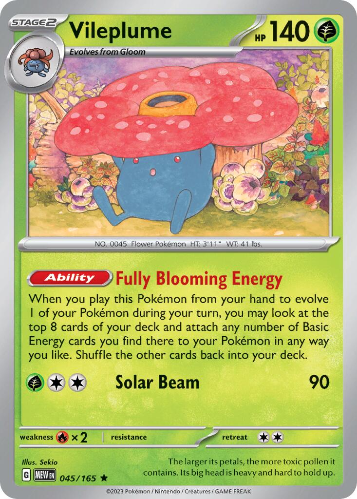 Vileplume (045/165) (Theme Deck Exclusive) [Scarlet & Violet 151] | Game Master's Emporium (The New GME)