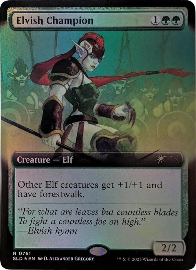 Elvish Champion (Extended Art) [Secret Lair Drop Series] | Game Master's Emporium (The New GME)