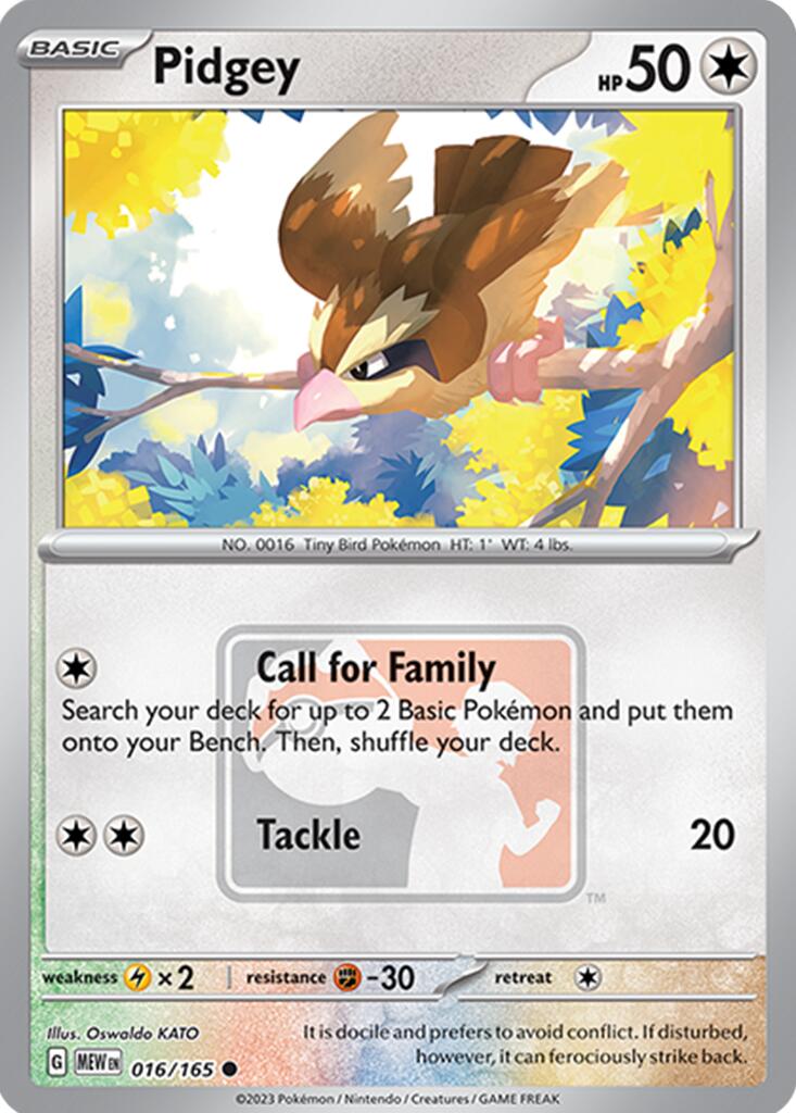 Pidgey (016/165) [League & Championship Cards] | Game Master's Emporium (The New GME)