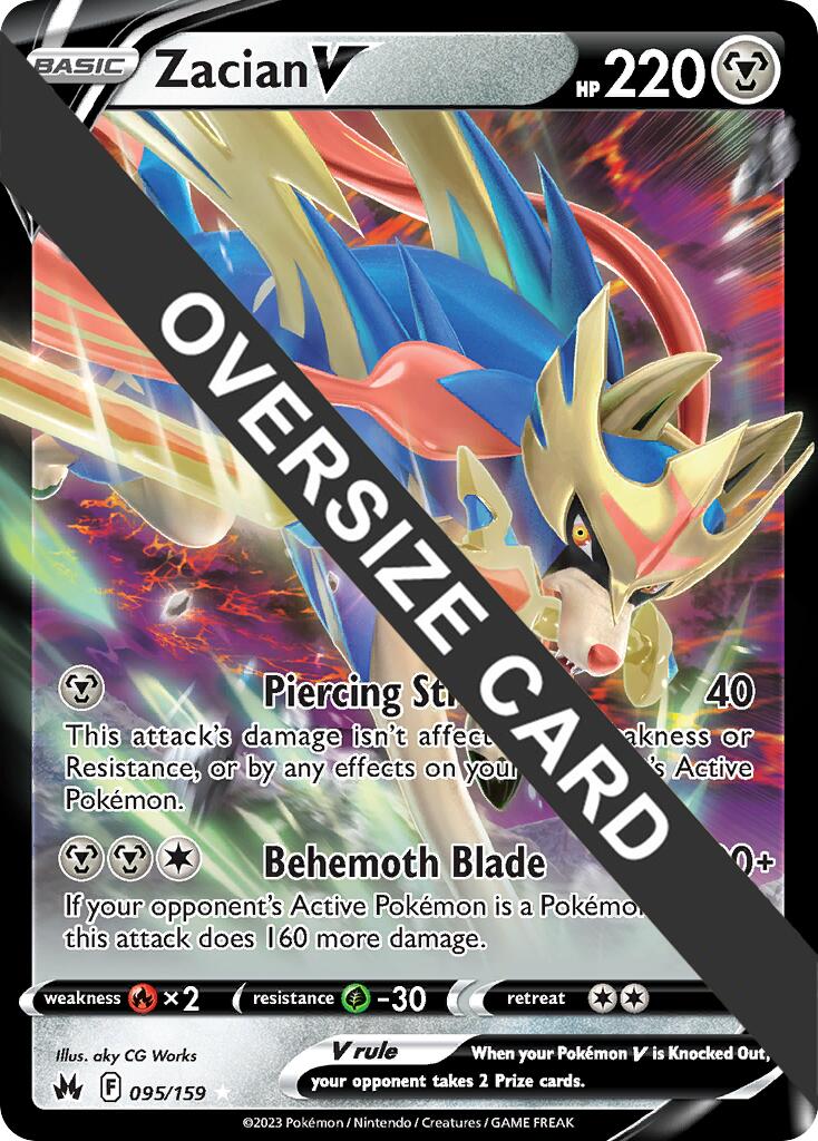 Zacian V (095/159) (Jumbo Card) [Sword & Shield: Crown Zenith] | Game Master's Emporium (The New GME)