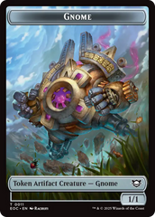 Thopter // Gnome Double-Sided Token [Edge of Eternities Commander Tokens] | Game Master's Emporium (The New GME)