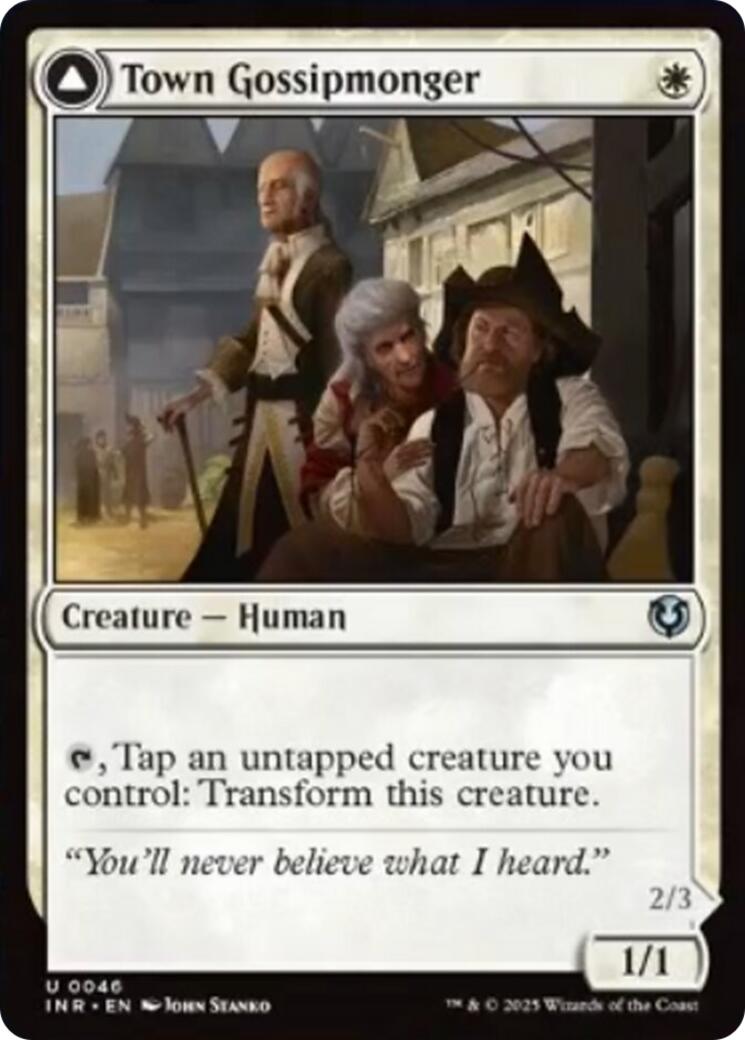 Town Gossipmonger // Incited Rabble [Innistrad Remastered] | Game Master's Emporium (The New GME)