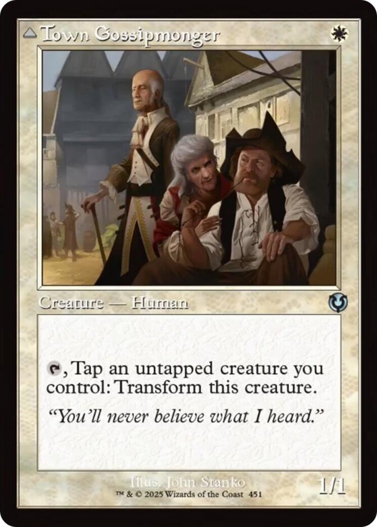 Town Gossipmonger // Incited Rabble (Retro Frame) [Innistrad Remastered] | Game Master's Emporium (The New GME)