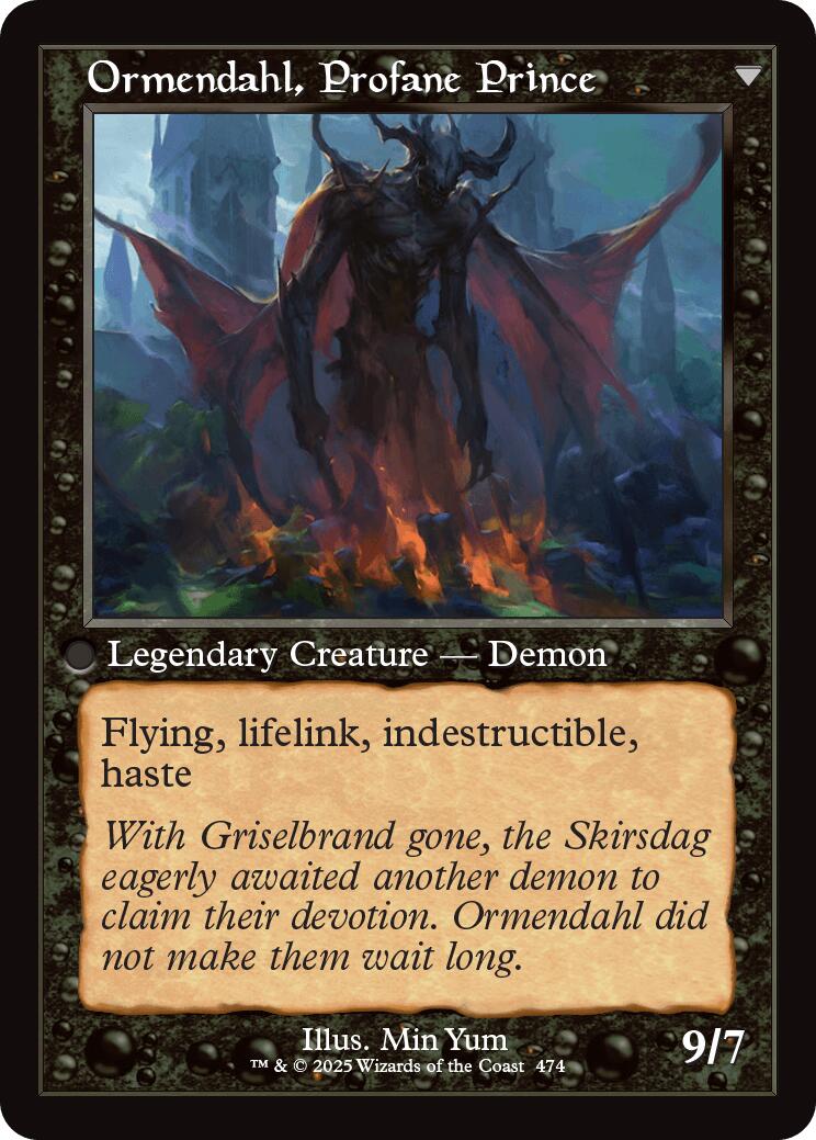 Westvale Abbey // Ormendahl, Profane Prince (Retro Frame) [Innistrad Remastered] | Game Master's Emporium (The New GME)